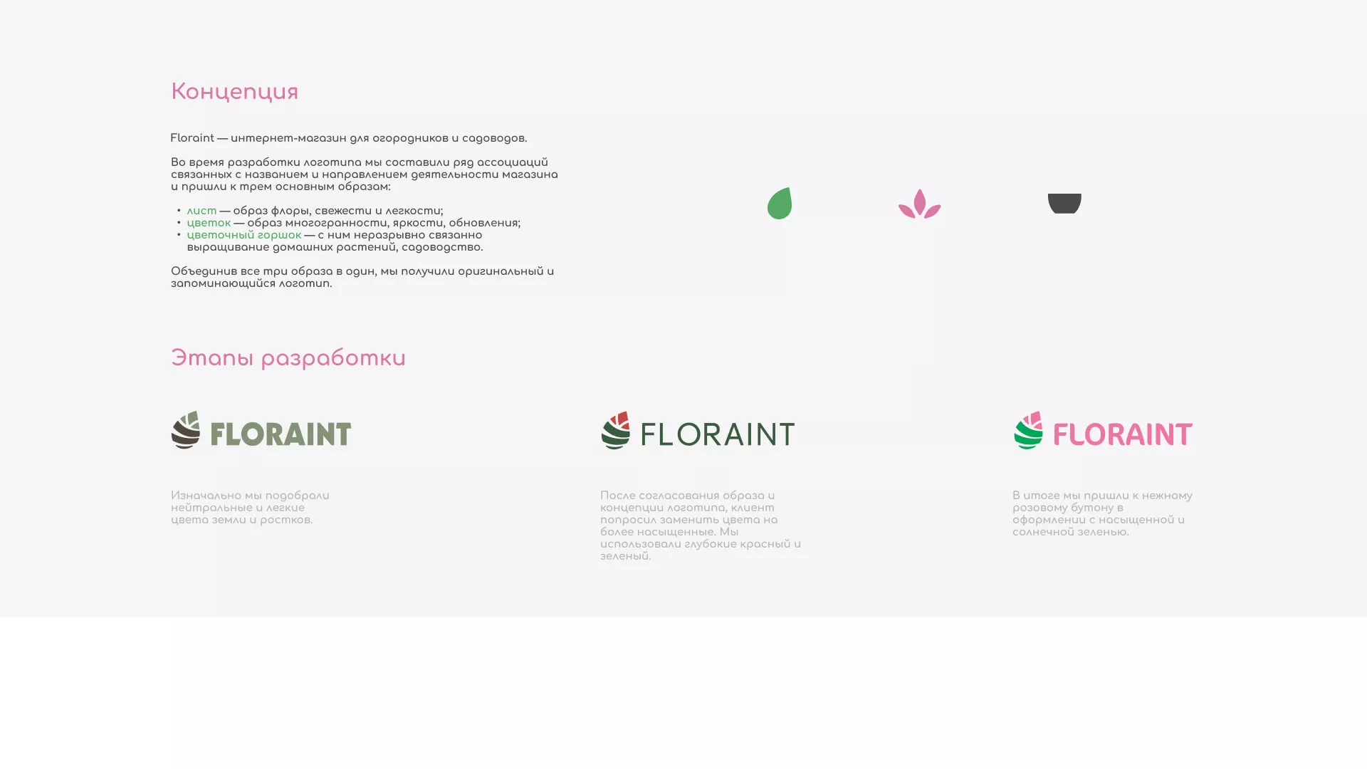 Создание логотипа и интернет-магазина «FLORAINT» в Орлове