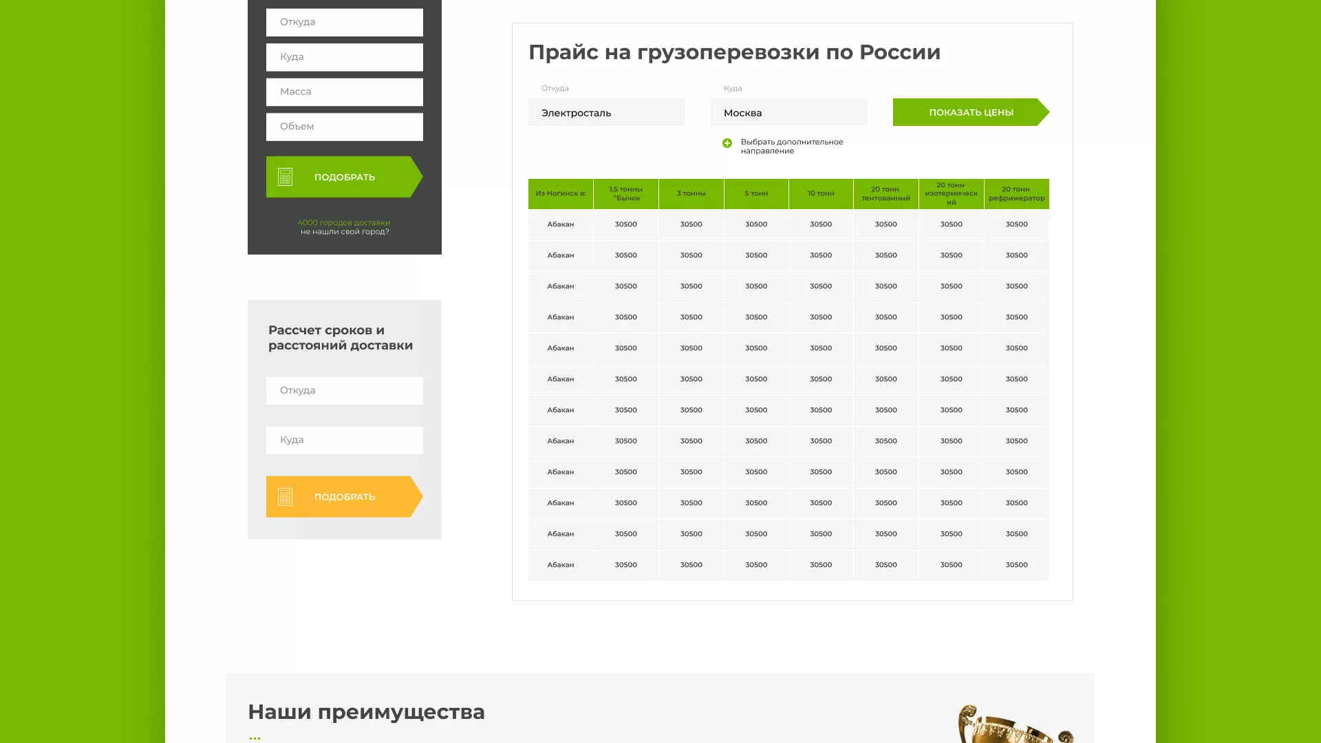 Разработка логотипа и сайта компании «Инком-Логистика» в Орлове